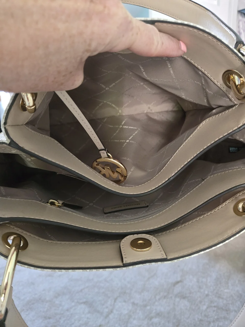 Michael Kors Blush Pink MK Signature Satchel